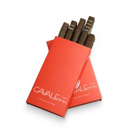 Assortiments de 5 pralinés en 5 coffrets